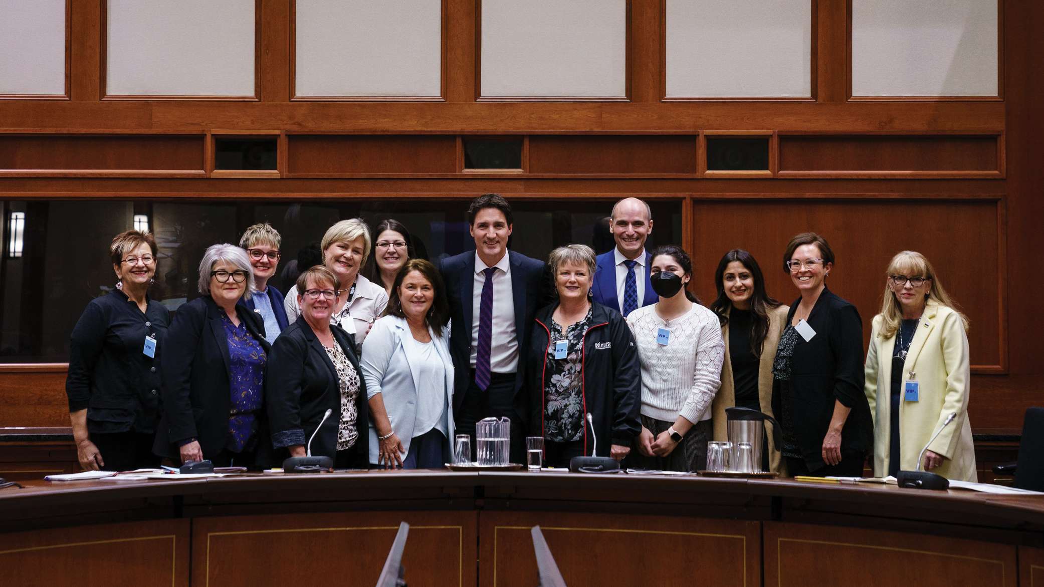 Prime Minister Justin Trudeau meets with members of Nurses Unions across Canada.